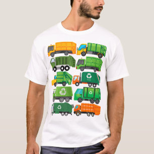 Garbage Truck Recycling Day Trash Waste Separation T-Shirt