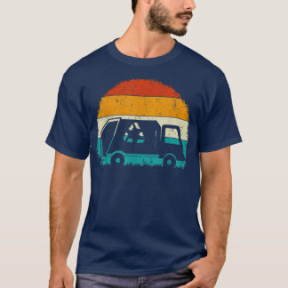 Garbage Truck Retro Vintage Recycle Trash Waste Co T-Shirt