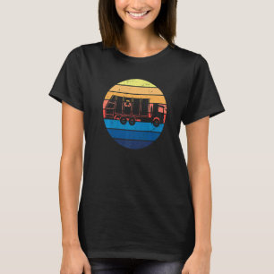 Garbage Truck Vintage Recycling Garbage Man Vehicl T-Shirt