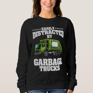 Garbage Trucks Kids Men Women Trash Truck Sweatshirt