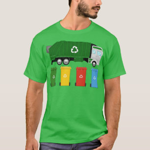 Garbage Trucks Trash Collector Recycling Bins T-Shirt