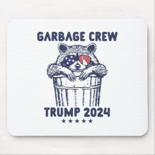 Garbyge Crew Trump Garge Man In Trash Truck Electi Mouse Pad