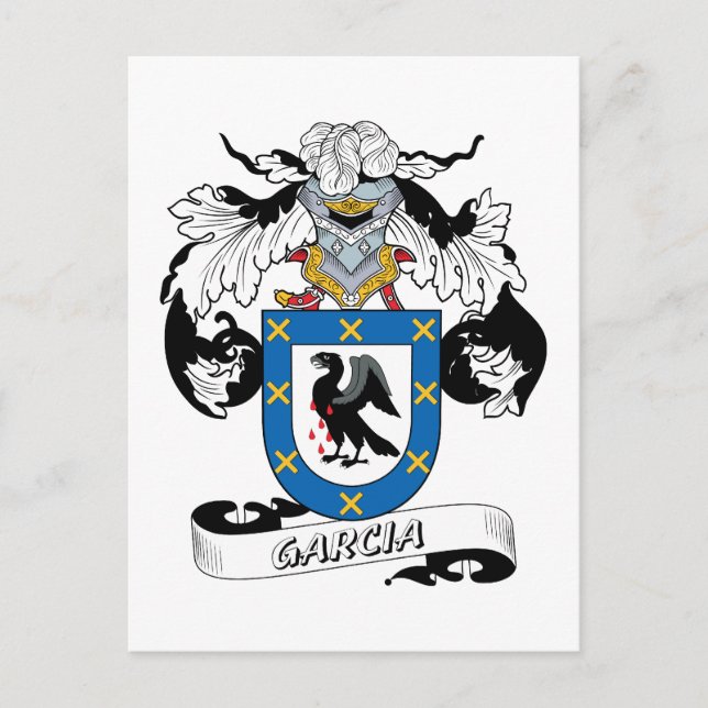 Garcia Family Crest Postcard (Front)
