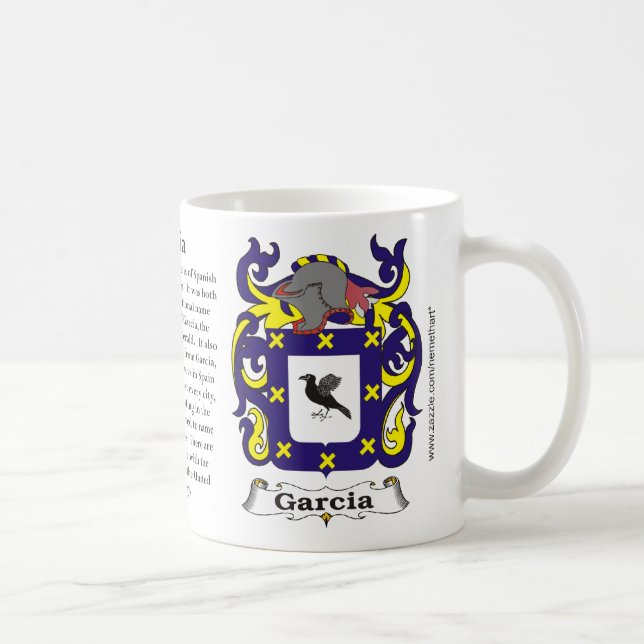 Garcia, the origin, the meaning and the crest coffee mug (Right)