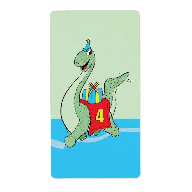 Garçon, 4e anniversaire Dinosaur (Devant)