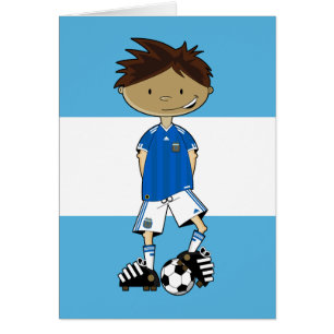 Garçon argentin du football de coupe du monde