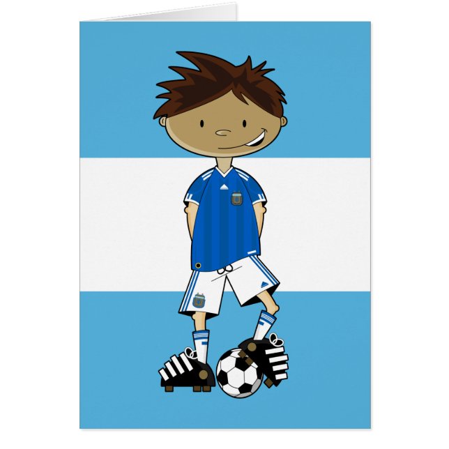Garçon argentin du football de coupe du monde (Devant)