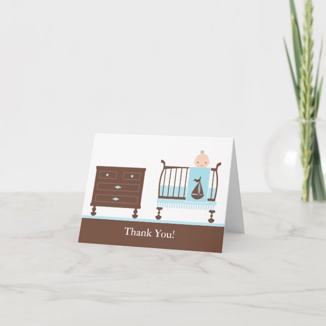 Garçon Baby shower Merci (Devant)