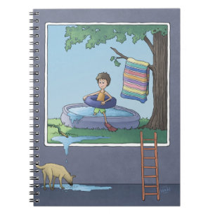Garçon dans le Carnet de la piscine pour enfants
