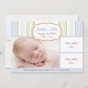 Garçon de faire-part de naissance