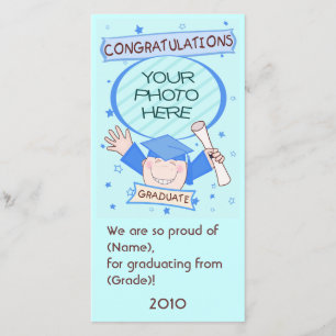 Garçon de maternelle / Carte photo préscolaire