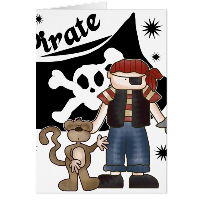 Garçon de pirate avec le singe (Devant)