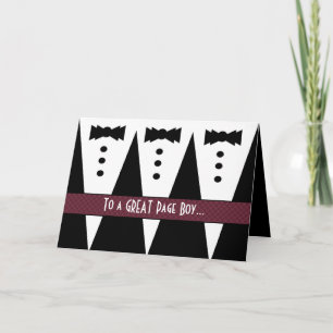 GARÇON D'HONNEUR Merci - Trois Tuxedos