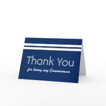 GARÇON D'HONNEUR Rayures blanches Mariage MERCI