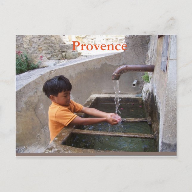 Garçon en carte postale de la Provence (Devant)