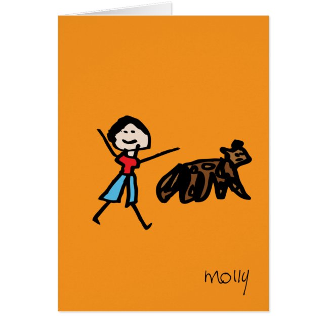 Garçon et son chien (Devant)