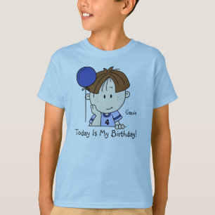 Garçon fait sur commande de brune avec le T-shirt