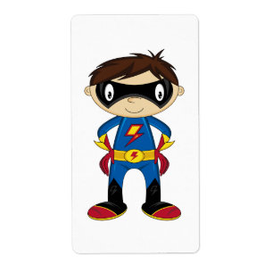 Garçon mignon de super héros