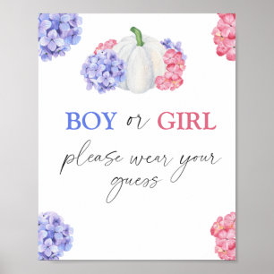 Garçon ou fille, veuillez porter votre affiche de