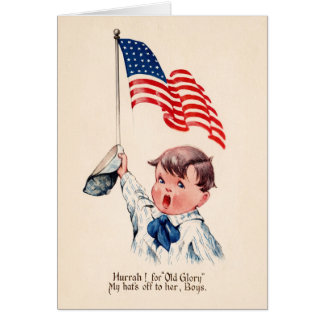 Garçon Patriotique Vintage Drapeau Américain 4 Jui