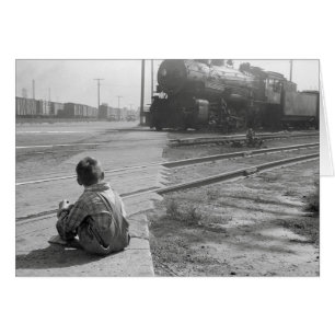 Garçon regardant les trains, 1939