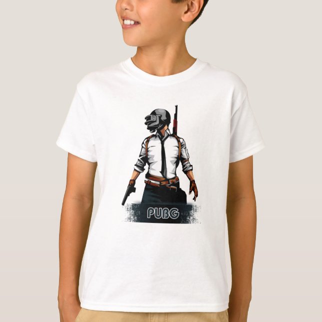 Garçon " s de T-shirts de Pubg de mode (Devant)