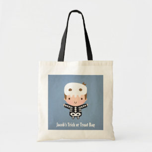 Garçon squelette mignon sac fourre-tout Halloween