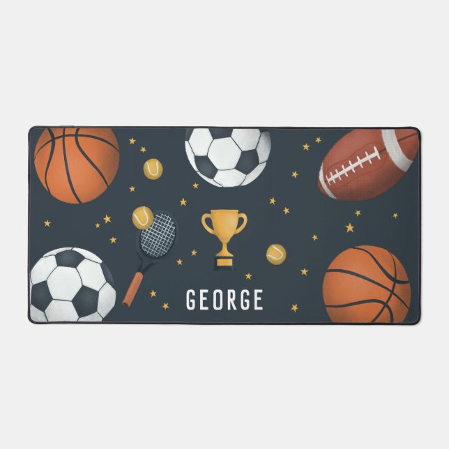Garçons Cool Blue Sports Gaming Star (Recto)
