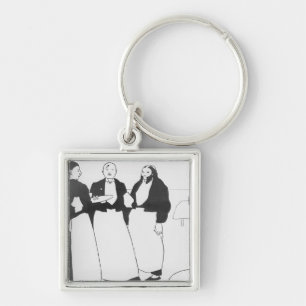 Garcons de Cafe Keychain