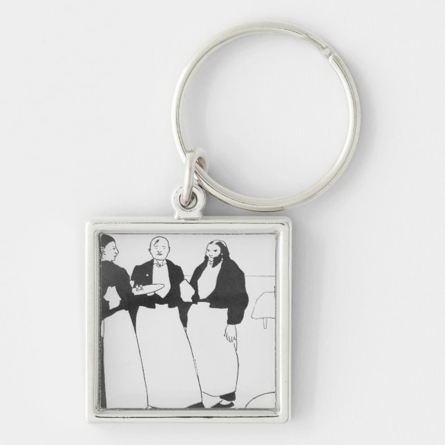 Garcons de Cafe Keychain (Front)
