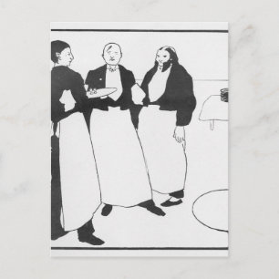 Garcons de Cafe Postcard