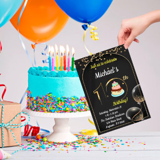 GARÇONS DE DIX ANS INVITATION D'ANNIVERSAIRE