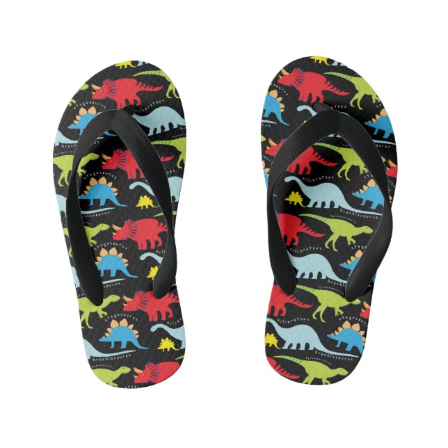 Garçons fun Dinosaur motif tongs flops (Semelle)