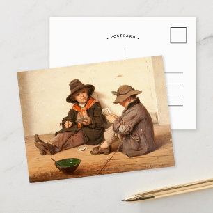 Garçons Jouant aux cartes   Antonio Ermolao Paolet