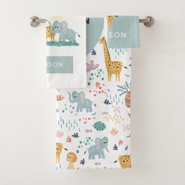 Garçons Mignonne Jungle Safari Animaux Zebra Giraf (En situation)