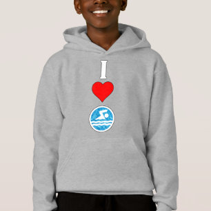 Garçons Natation & Plongée Swimmer I Love/Heart Sw