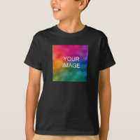 Garçons T-shirts double face Elégant couleur noire