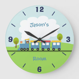 Garçons Train Wall Horloge
