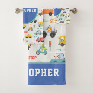 Garçons transport mignonne Nom du Motif de voiture