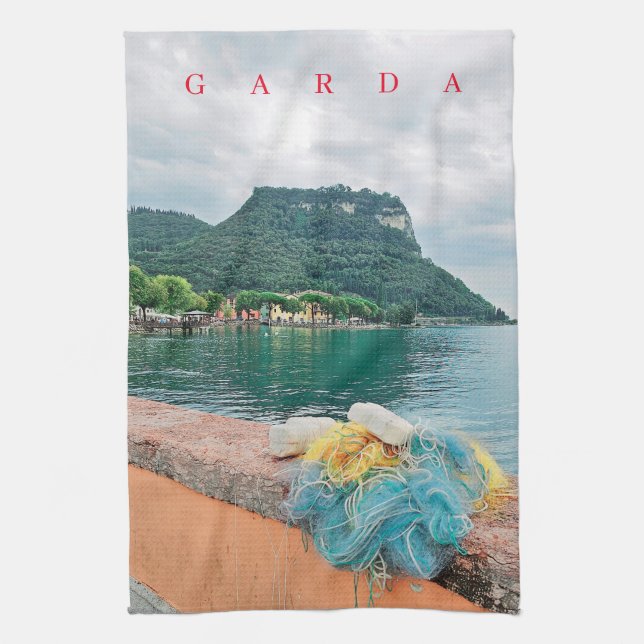 Garda Rock et filets de pêche vue torchon (Vertical)