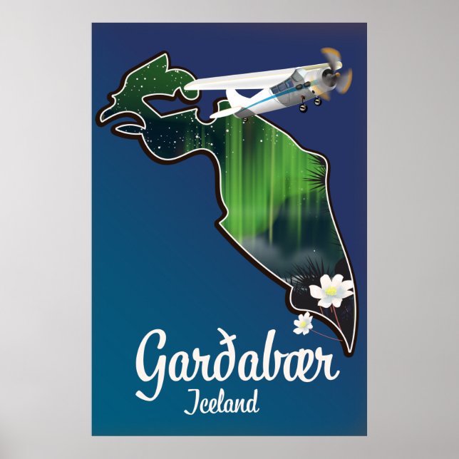 Garðabær Iceland travel poster (Front)