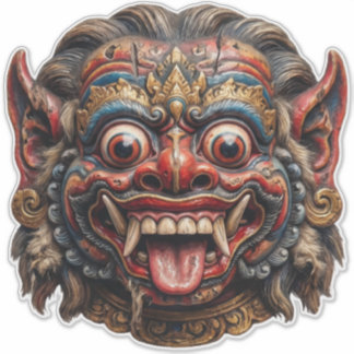Garde Neon Barong Autocollant - Protection Balinai