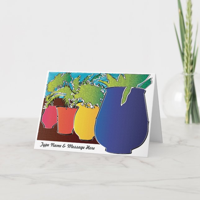 Garden 01 Customizable Greeting Card (Front)