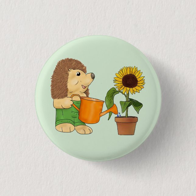 garden 1 inch round button (Front)
