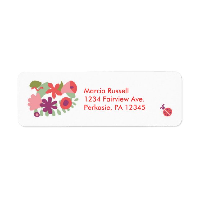 Garden Address Label (Front)