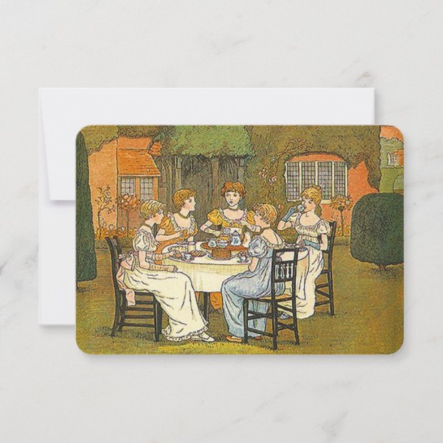 Garden Afternoon High Tea Women Ladies Invitation (Front)