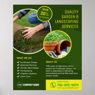 Garden And Landscaping Services Poster