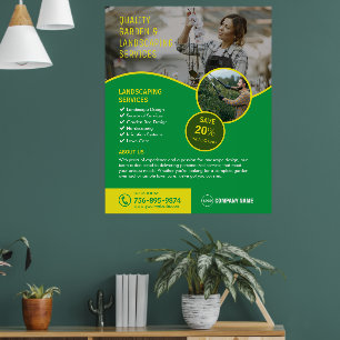 Garden And Landscaping Services Poster
