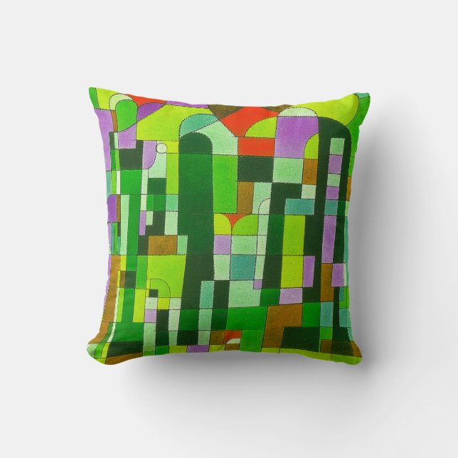 Garden Art Design Throw Pillow (Front)