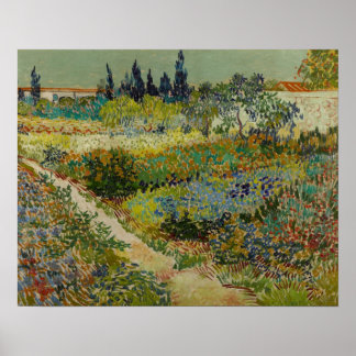 Garden at Arles (1888) by Van Gogh Poster